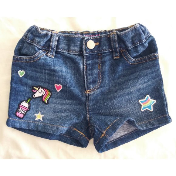 unicorn jean shorts